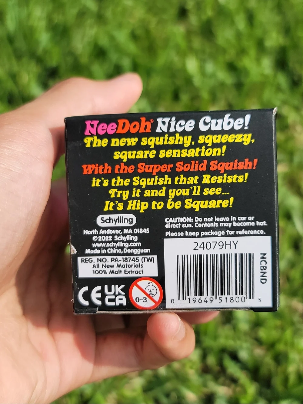 NeeDoh Nice Cube Super Solid Squish - Purple